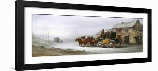 Bristol, Bath and London Coach-John Charles Maggs-Framed Giclee Print