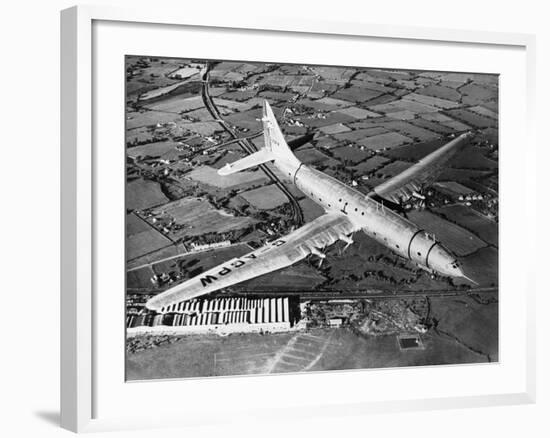 Bristol Brabazon Aircraft in Flight-null-Framed Photographic Print