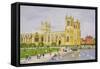 Bristol Cathedral and College Green, 1989-Judy Joel-Framed Stretched Canvas