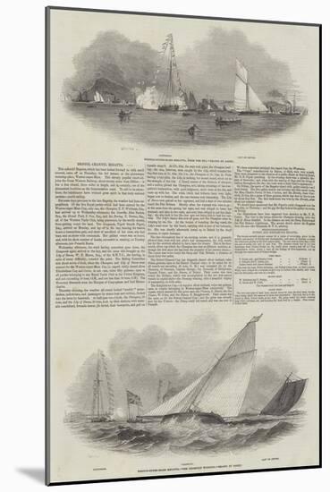 Bristol Channel Regatta-null-Mounted Giclee Print