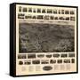 Bristol, Connecticut - Panoramic Map-Lantern Press-Framed Stretched Canvas