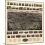 Bristol, Connecticut - Panoramic Map-Lantern Press-Mounted Art Print