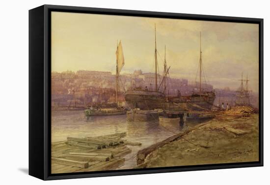 Bristol Docks, 1896-Arthur Wilde Parsons-Framed Stretched Canvas