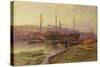 Bristol Docks, 1896-Arthur Wilde Parsons-Stretched Canvas