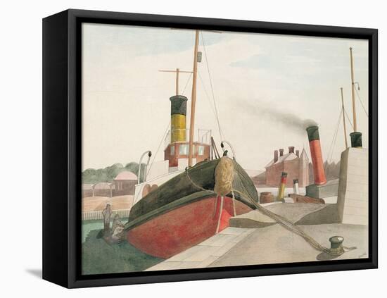 Bristol Docks-John Northcote Nash-Framed Stretched Canvas