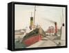 Bristol Docks-John Northcote Nash-Framed Stretched Canvas