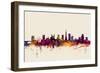 Bristol England Skyline-Michael Tompsett-Framed Art Print