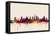 Bristol England Skyline-Michael Tompsett-Framed Stretched Canvas