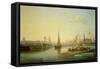 Bristol Harbour, 1836-Joseph Walter-Framed Stretched Canvas