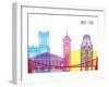 Bristol Skyline Pop-paulrommer-Framed Art Print