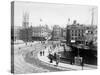 Bristol, Street, Sepia-null-Stretched Canvas