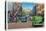 Bristol, Virginia - View of State Street and Bristol, Tennessee-Lantern Press-Stretched Canvas