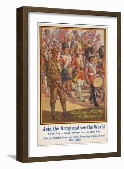 Brit. Recruitment Poster-null-Framed Art Print