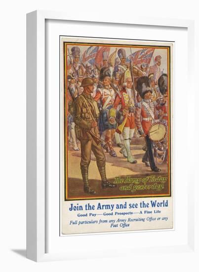 Brit. Recruitment Poster-null-Framed Art Print