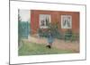 Brita a Cat and a Sandwich-Carl Larsson-Mounted Premium Giclee Print