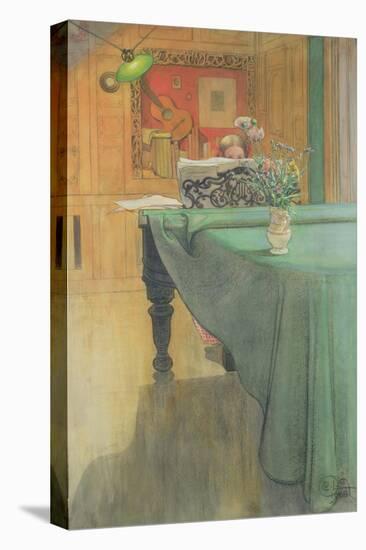 Brita at the Piano, 1908-Carl Larsson-Stretched Canvas