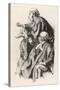 Britain a Barrister in Court is Carried Away by His Feelings to the Astonishment of His Colleagues-Edward Tennyson Reed-Stretched Canvas