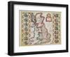 Britain As It Was Devided In The Tyme of the Englishe Saxons especially during their Heptarchy-John Speed-Framed Giclee Print