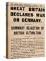 Britain Declares War on Germany, 1914 (1935)-null-Stretched Canvas