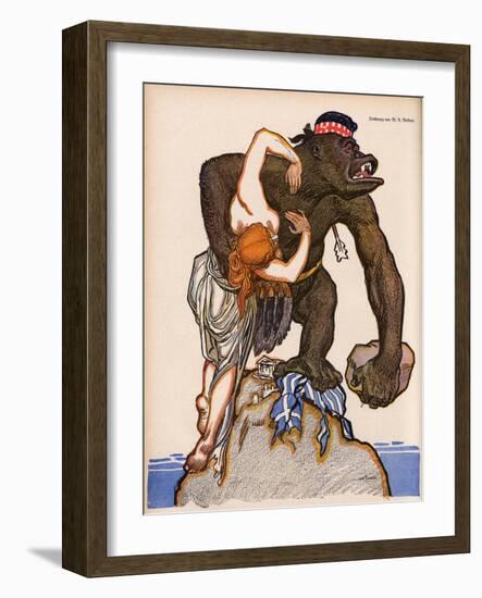 Britain Grabs Greece-WA Wellner-Framed Art Print