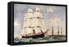 Britain's First Two Ironclads-Charles Edward Dixon-Framed Stretched Canvas