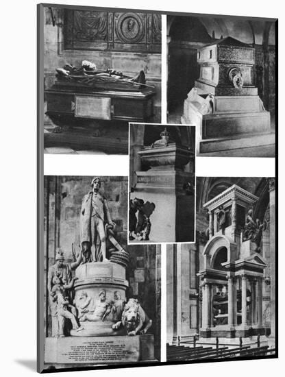 Britain's Glorious Dead Honoured by Tomb and Monument in St Paul's Cathedral, 1926-1927-Alfred George Stevens-Mounted Giclee Print