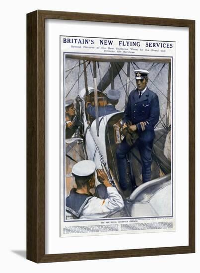 Britain's New Flying Services, WW1-Christopher Clark-Framed Art Print
