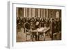 Britain's Prime Minister Signing the Treaty of Peace with Germany in the Hall of Mirrors-null-Framed Giclee Print