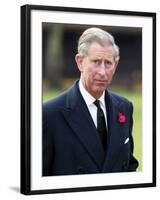 Britain's Prince of Wales Visits the Royal Hospital, Chelsea, London Home of the Chelsea Pensioners-null-Framed Photographic Print