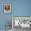 Britain's Queen Elizabeth II Looks Up at the Statue of Her Mother at the Unveiling Ceremony-null-Framed Photographic Print displayed on a wall