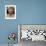 Britain's Queen Elizabeth II Looks Up at the Statue of Her Mother at the Unveiling Ceremony-null-Framed Photographic Print displayed on a wall