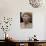 Britain's Queen Elizabeth II Looks Up at the Statue of Her Mother at the Unveiling Ceremony-null-Photographic Print displayed on a wall