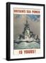 Britain's Sea Power Is Yours!-null-Framed Photographic Print