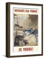 Britain's Sea Power Is Yours!-null-Framed Art Print