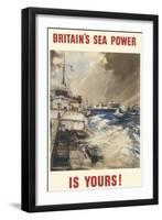 Britain's Sea Power Is Yours!-null-Framed Art Print