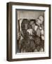 Britain's Top Journalist Vladimir Poliakoff aka "Augur," Posing with His Beloved Afghan Hound-Margaret Bourke-White-Framed Photographic Print