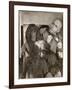 Britain's Top Journalist Vladimir Poliakoff aka "Augur," Posing with His Beloved Afghan Hound-Margaret Bourke-White-Framed Photographic Print