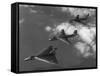 Britain's "V-Bomber" Trio Flying in Formation-null-Framed Stretched Canvas