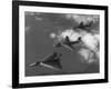 Britain's "V-Bomber" Trio Flying in Formation-null-Framed Photographic Print