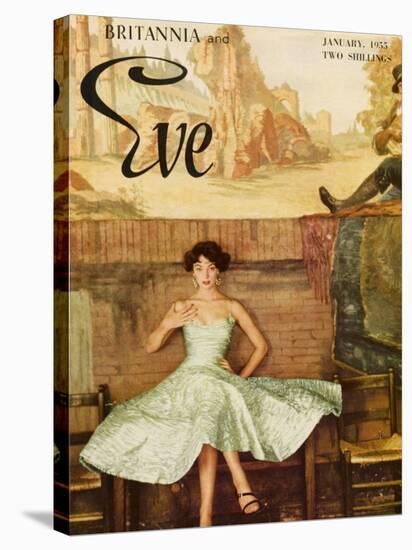 Britannia and Eve Front Cover 1955-null-Stretched Canvas