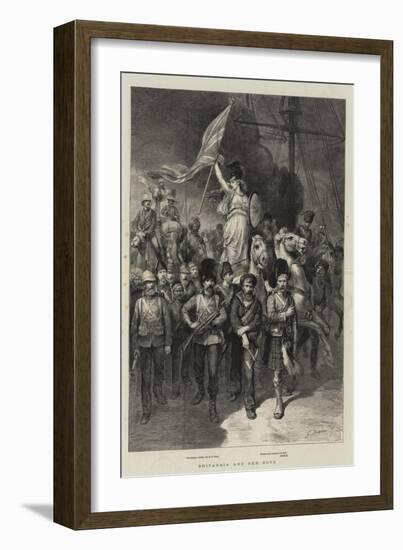 Britannia and Her Boys-Godefroy Durand-Framed Giclee Print