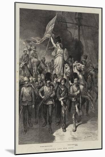 Britannia and Her Boys-Godefroy Durand-Mounted Giclee Print