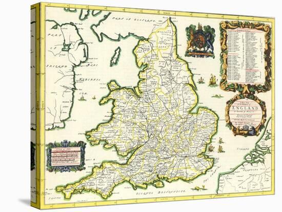 Britannia Atlas, 1675-John Ogilby-Stretched Canvas