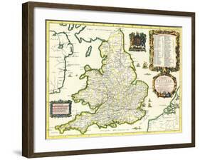 Britannia Atlas, 1675-John Ogilby-Framed Giclee Print