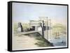 'Britannia Bridge, Anglesey Entrance', Wales, 1849-George Hawkins-Framed Stretched Canvas