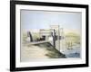 'Britannia Bridge, Anglesey Entrance', Wales, 1849-George Hawkins-Framed Giclee Print