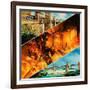 Britannia Bridge over the Menai Strait-null-Framed Giclee Print