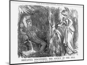 Britannia Discovering the Source of the Nile, 1863-John Tenniel-Mounted Giclee Print