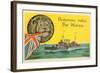 Britannia Rules the Waves, Battleship-null-Framed Art Print