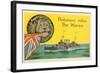 Britannia Rules the Waves, Battleship-null-Framed Art Print